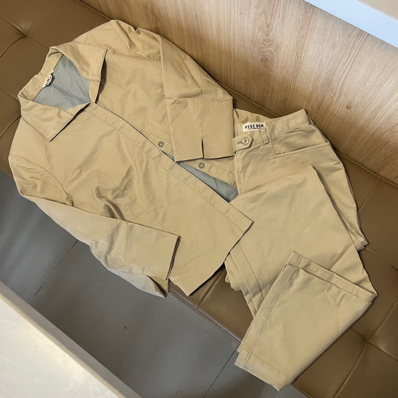 🔥HOT DEAL🔥 Set kaki độc lạ chuẩn chỉnh hàng Nhật fit size S M độ mới cao
