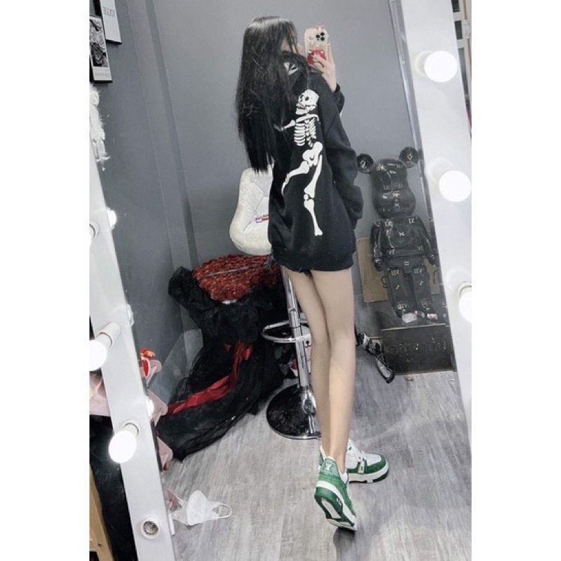 Áo Hoodie Cenile bộ xương hottrend đậm chất đường phố trẻ trung năng động, Áo Hoodie Unisex Nam Nữ Dày Dặn 2023