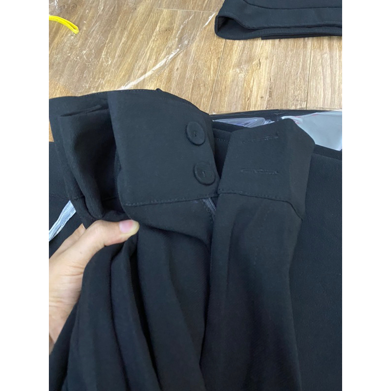 QUẦN TÂY LƯNG CAO 2 NÚT BỌC