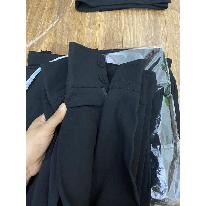 QUẦN TÂY LƯNG CAO 2 NÚT BỌC