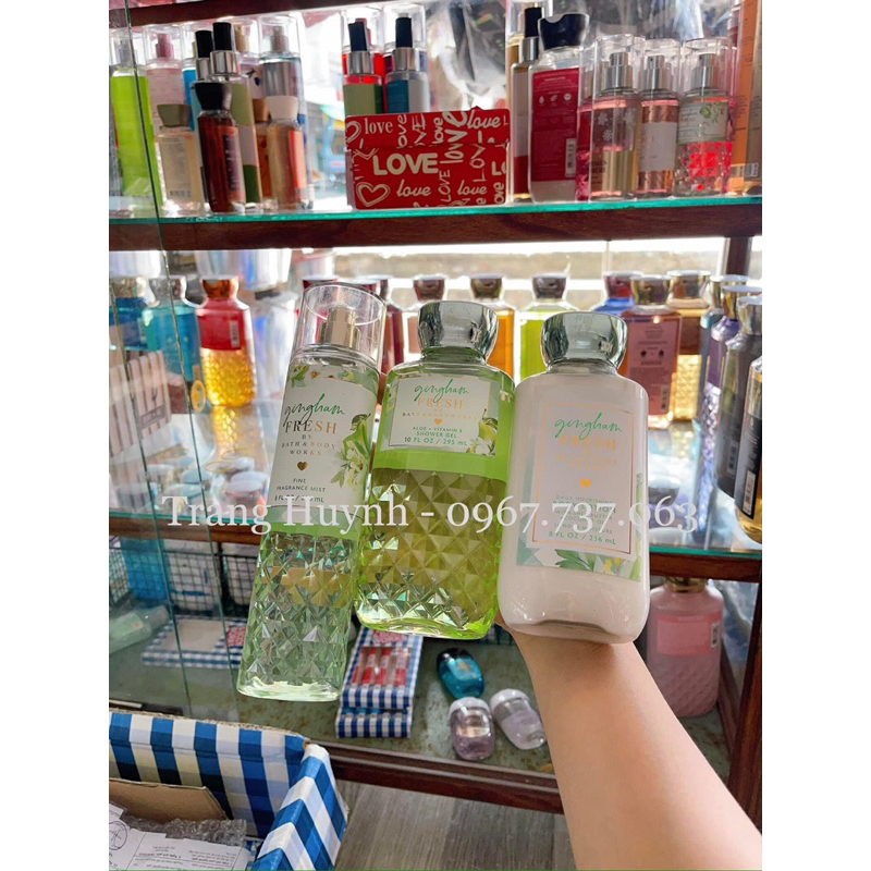 Xịt thơm Body mist lotion chiết 10ml GINGHAM FRESH 🍐