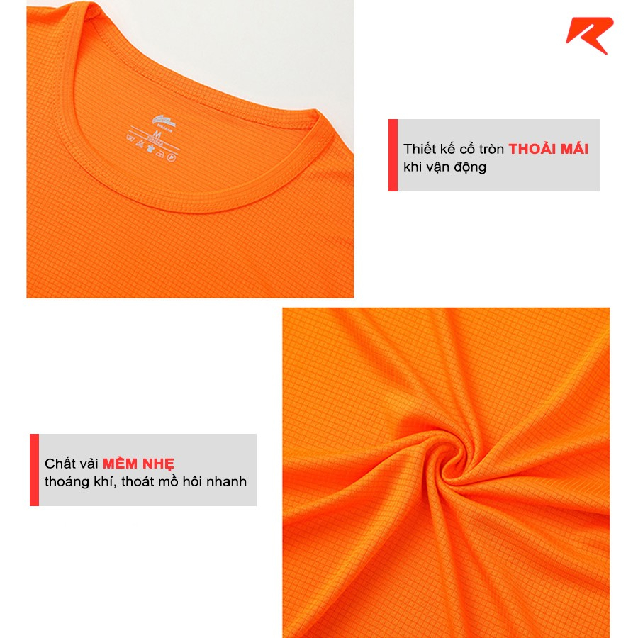 Áo chạy bộ áo thun thể thao nam RUNMANIC ACB02 mềm nhẹ thoáng khí thấm hút nhanh khô