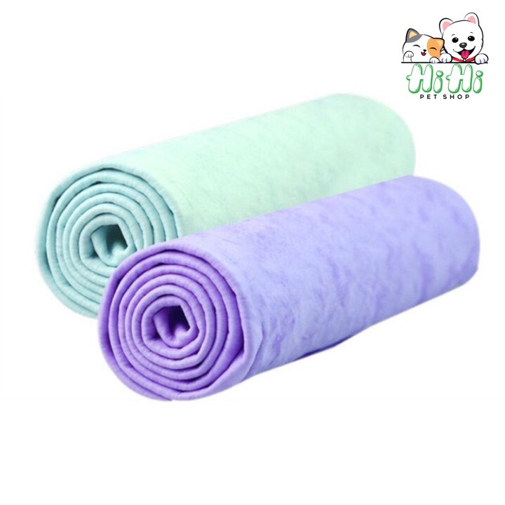 Khăn tắm khô nhanh cho chó mèo -Khăn tắm siêu thấm nước cho thú cưng size lớn