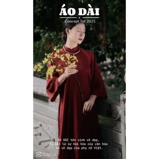 Áo dài dáng suông chụp ảnh