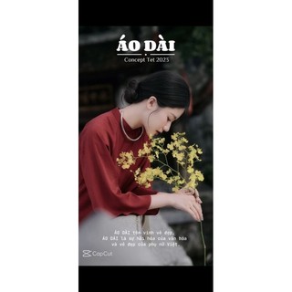 Áo dài dáng suông chụp ảnh