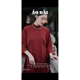 Áo dài dáng suông chụp ảnh