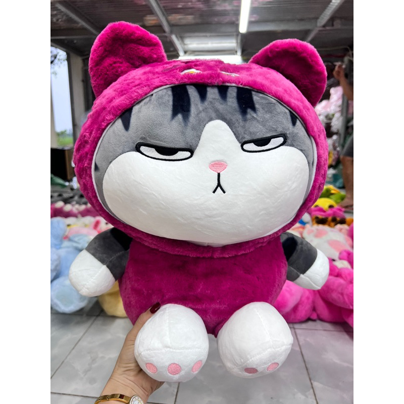 Gấu Bông Mèo Hoàng Thượng Cosplay Gấu Dâu Cao Cấp