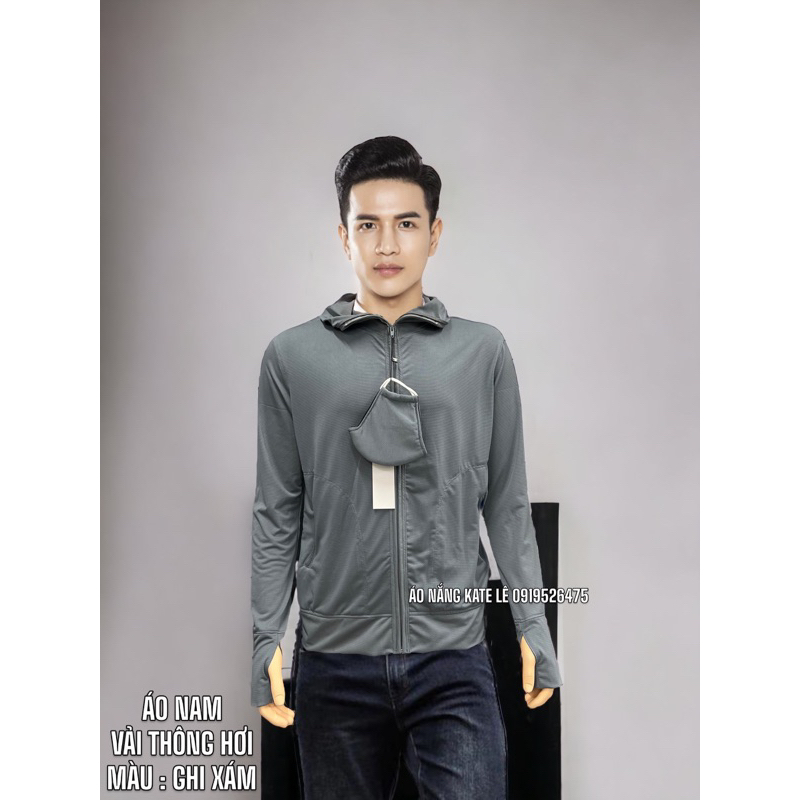 ÁO NAM COTTON 2 LỚP VÀ 1 LỚP THÔNG HƠI NANO CHỐNG TIA UV , chống bụi NANO LOẠI 1