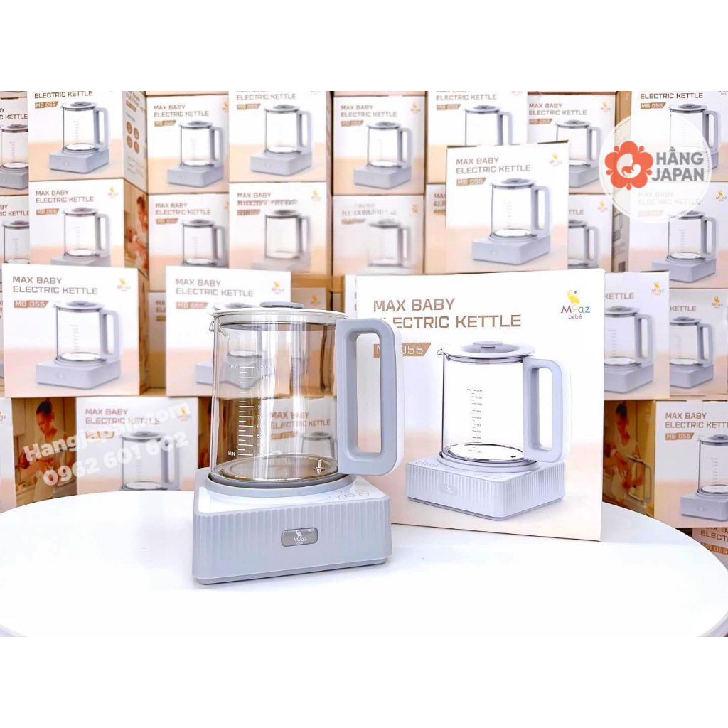 Bình đun nước MB055 pha sữa thông minh thế hệ mới Moaz BéBé - Bảo Hành Chính Hãng