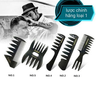 Bộ 4 lược tạo kiểu tóc nam , lược xương cá , lược răng thưa , lược tạo kiểu