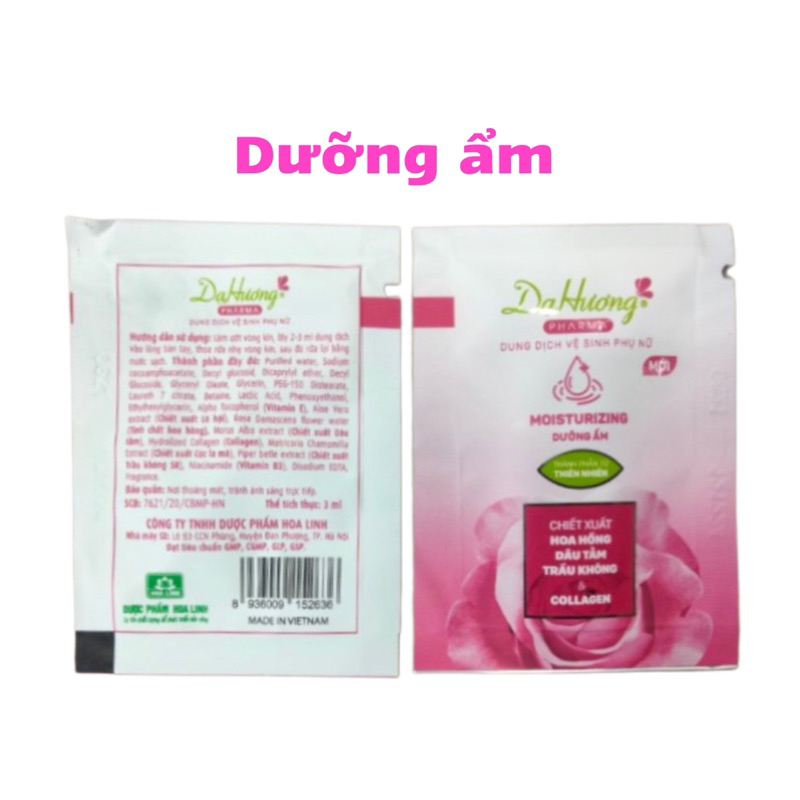 Quà Tặng 1 Gói Dung Dịch Vệ Sinh Phụ Nữ Dạ Hương Pharma 3ml