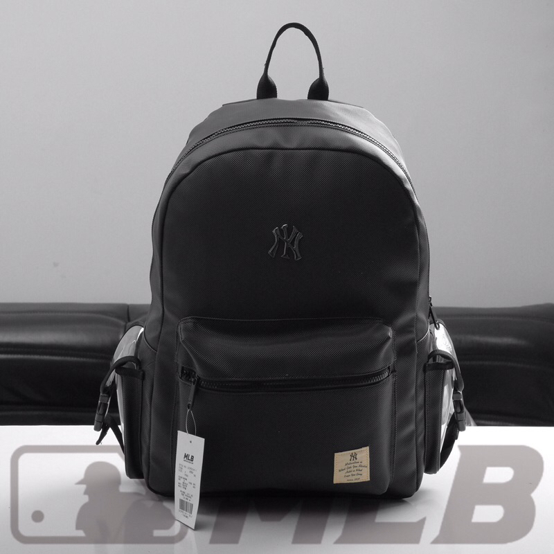 Balo Nam Nữ Thể Thao MEGA MLB NY Basic Backpack Bánh Mì Store Balo Đi Học Thời Trang Chất Liệu Da Si Cao Cấp Chống Nước