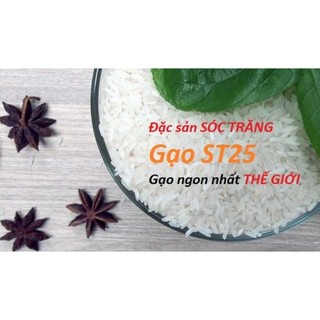 Gạo st 25 dx 2024 dẻo ít túi 5kg