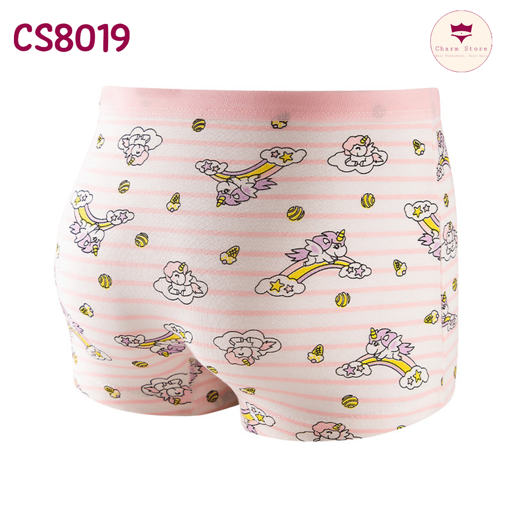 Set 4 quần chip đùi bé gái từ 10-45kg  siêu dễ thương chất cotton cao cấp mềm mịn với da bé CS8019-8020-8021