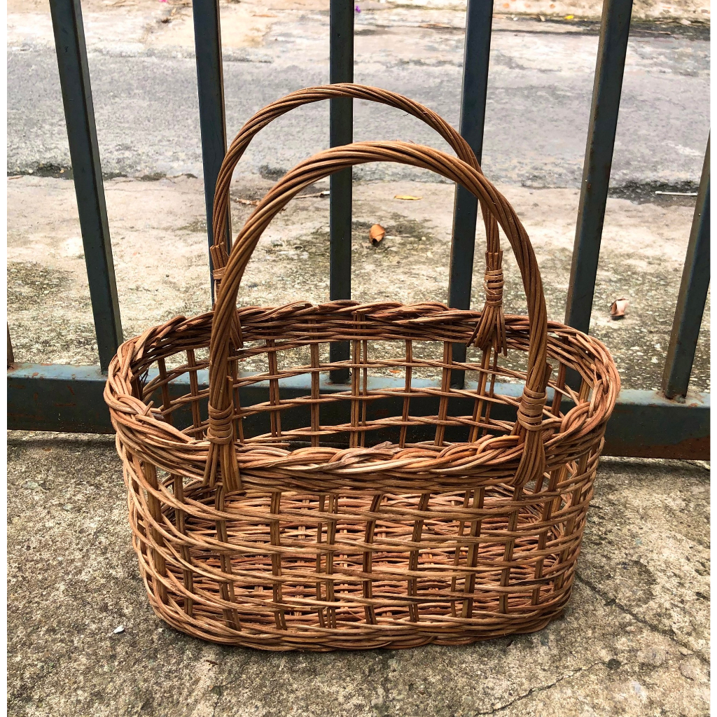 Giỏ Mây Cắm Hoa, Đựng Trái cây Làm Quà Tặng