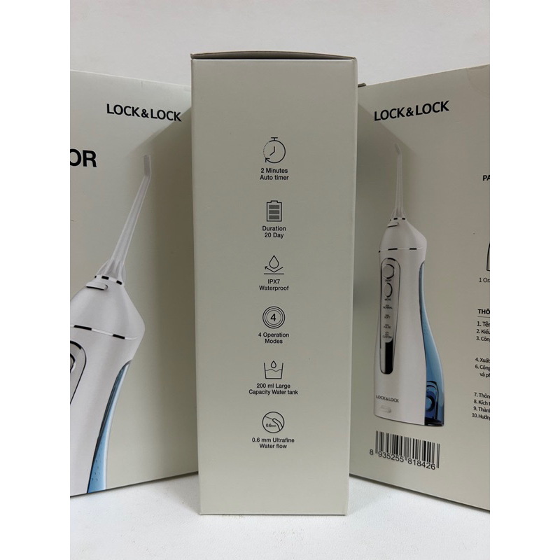 Máy tăm nước không dây Lock&Lock Cordless Oral Irrigator 200ml - Màu xanh - ENR156BLU