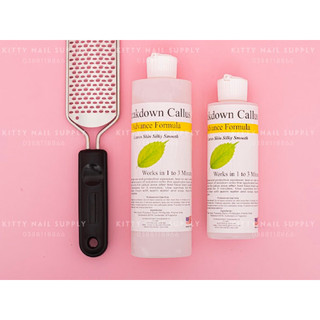 Bộ cây chà gót chân inox, kem ủ Callus chà gót chân -250ml