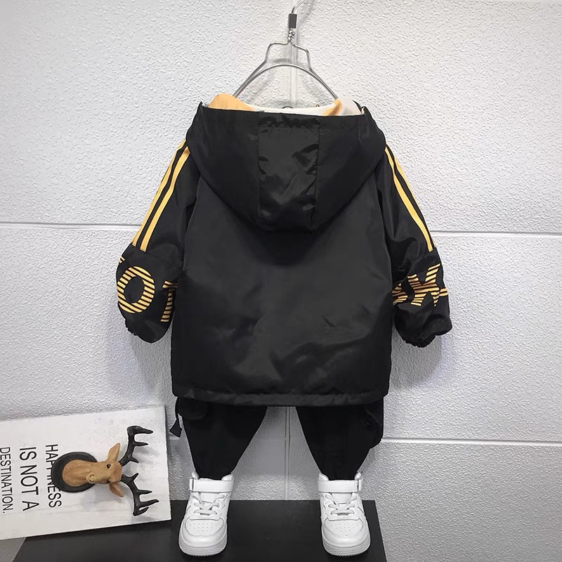 Áo khoác gió cho bé trai 2 mặt phong cách