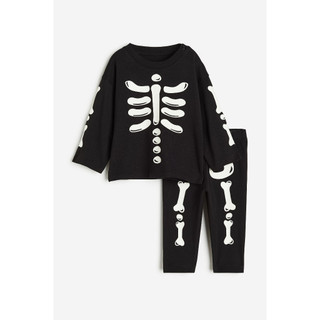 Set bộ cotton Halloween bé trai bé gái HM Auth
