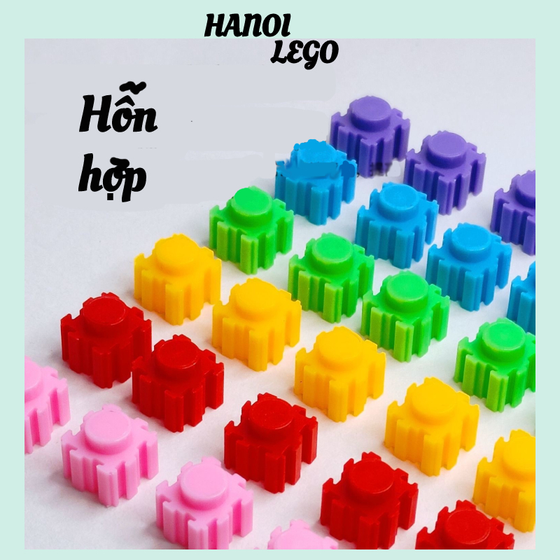 2500 hạt đồ chơi lắp ráp hỗn hợp đều các màu có tặng kèm dụng cụ ráp và giấy hướng dẫn