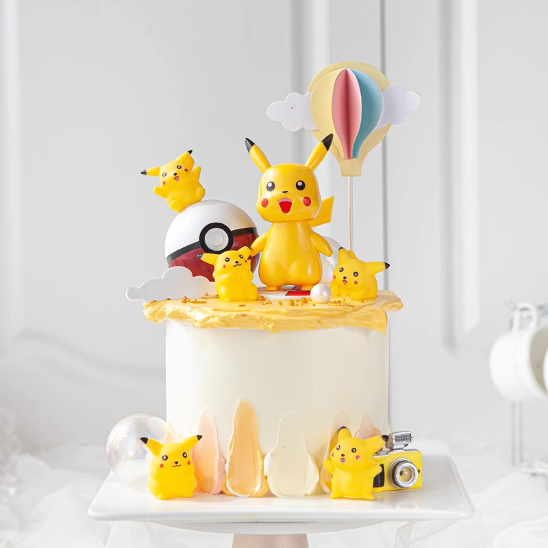 Mô Hình Pikachu - Phụ Kiện Trang Trí Bánh Kem