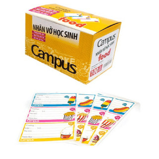 Nhãn vở campus food nt-fod18