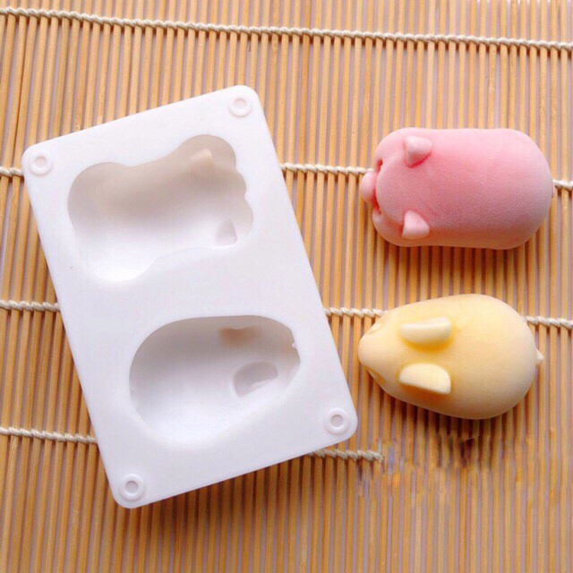 HCM-Khuôn Silicon Heo Thỏ Dễ Thương Làm Socola, Đậu Hũ Non, Thạch Rau câu, Pudding, Làm Xà Bông CAKESHOP