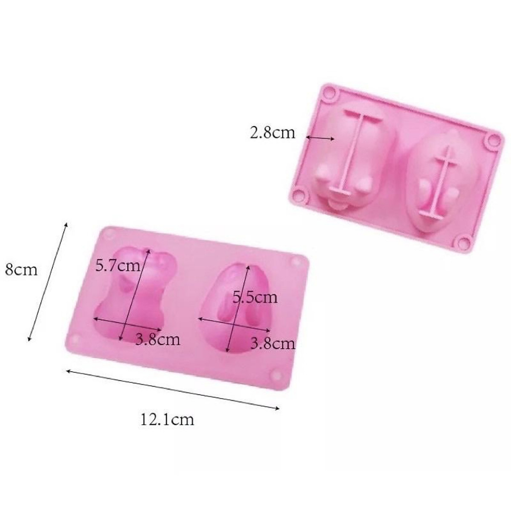 HCM-Khuôn Silicon Heo Thỏ Dễ Thương Làm Socola, Đậu Hũ Non, Thạch Rau câu, Pudding, Làm Xà Bông CAKESHOP