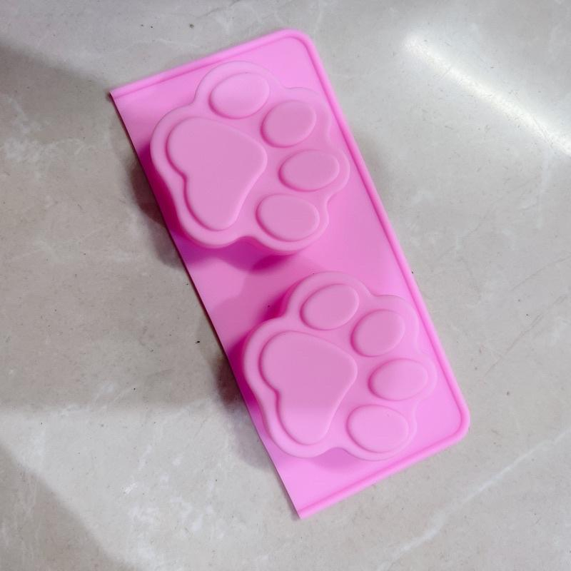 HCM-Khuôn Silicon 6 Chân Mèo, Chân Chó Dễ Thương Làm Socola, Thạch Rau câu, Pudding, Làm Xà Bông CAKESHOP
