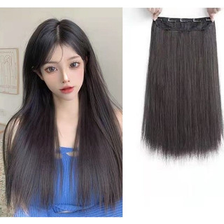 Tóc giả kẹp thẳng dài sợi tơ Hàn Quốc