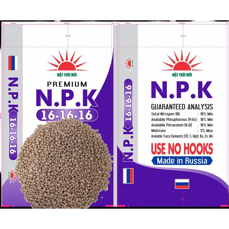 Phân NPK 16-16-16 nhập khẩu Nga