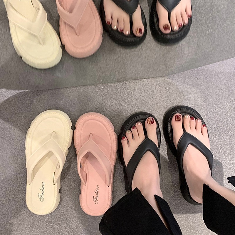 Dép Xỏ Ngón Đế Cao 5cm Thời Trang