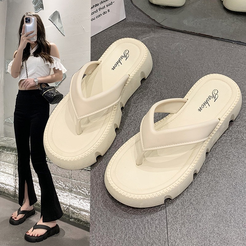 Dép Xỏ Ngón Đế Cao 5cm Thời Trang