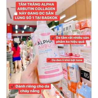 Sữa tắm kích trắng Alpha abutin Thái