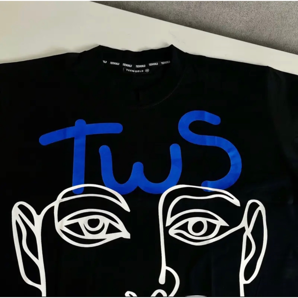 Áo Thun Local Brand Teeworld The Face T-shirt Trắng Đen Nam Nữ Form Rộng Unisex