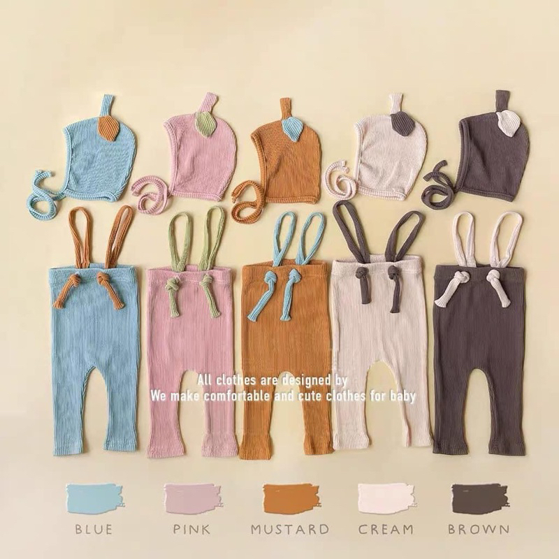 Set yếm + mũ xinh cho bé