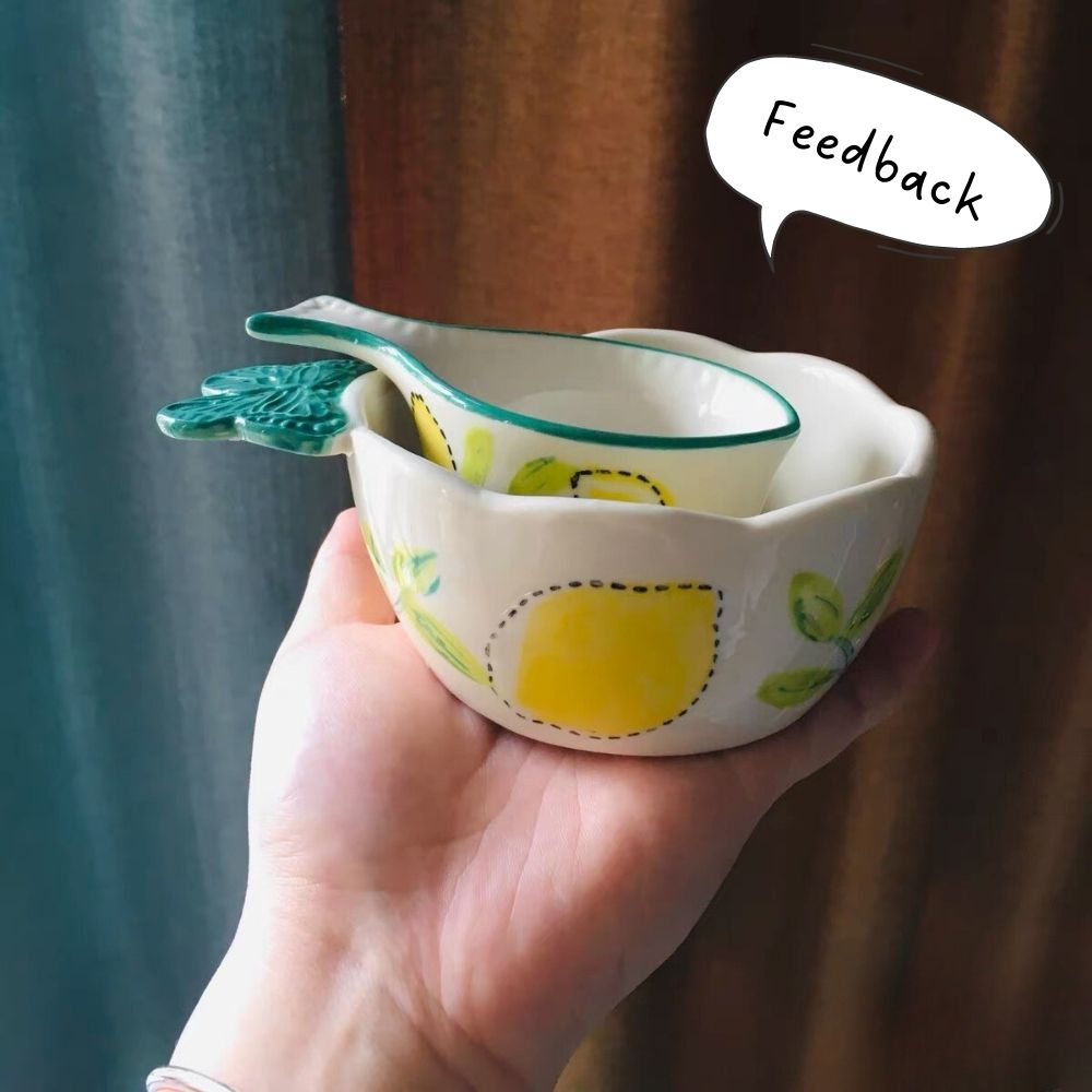 Bát ăn dặm cho bé có tay cầm , chén đựng gia vị nhiều hoạ tiết Alifis