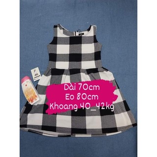 SP24. Áo đầm caro sát nách. Phom 40_42kg