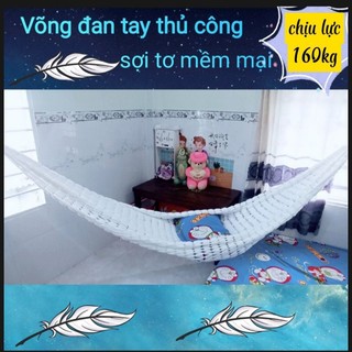Võng lưới sân vườn.võng lưới sợi tơ cao cấp.võng thủ công đan tay