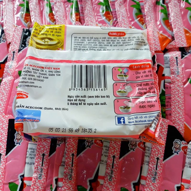 Mì tôm Hảo hảo tôm chua cay - date mới