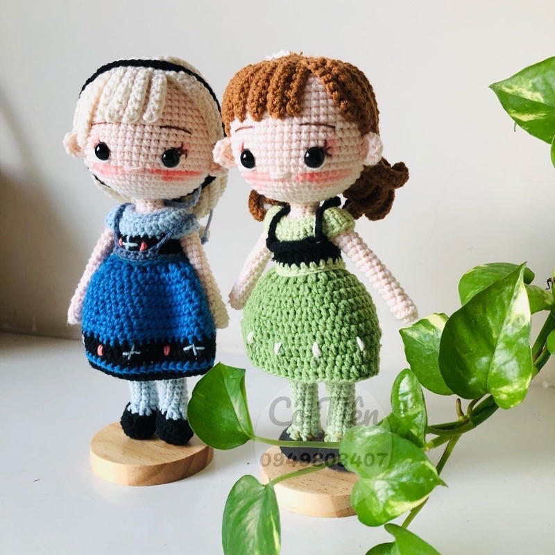 Búp bê len Công Chúa và hoàng tử