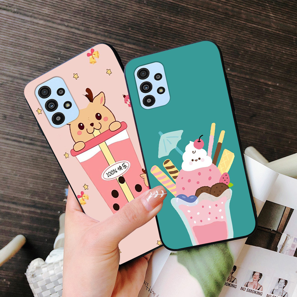 Ốp lưng Samsung a33 5G / ss a53 5G / ss a73 5G / ss a13 4G / ss a23 4G in hình trà sữa cute