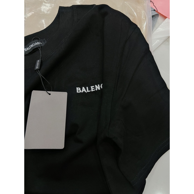 Phông Balenciaga thêu chữ hàng QCL1