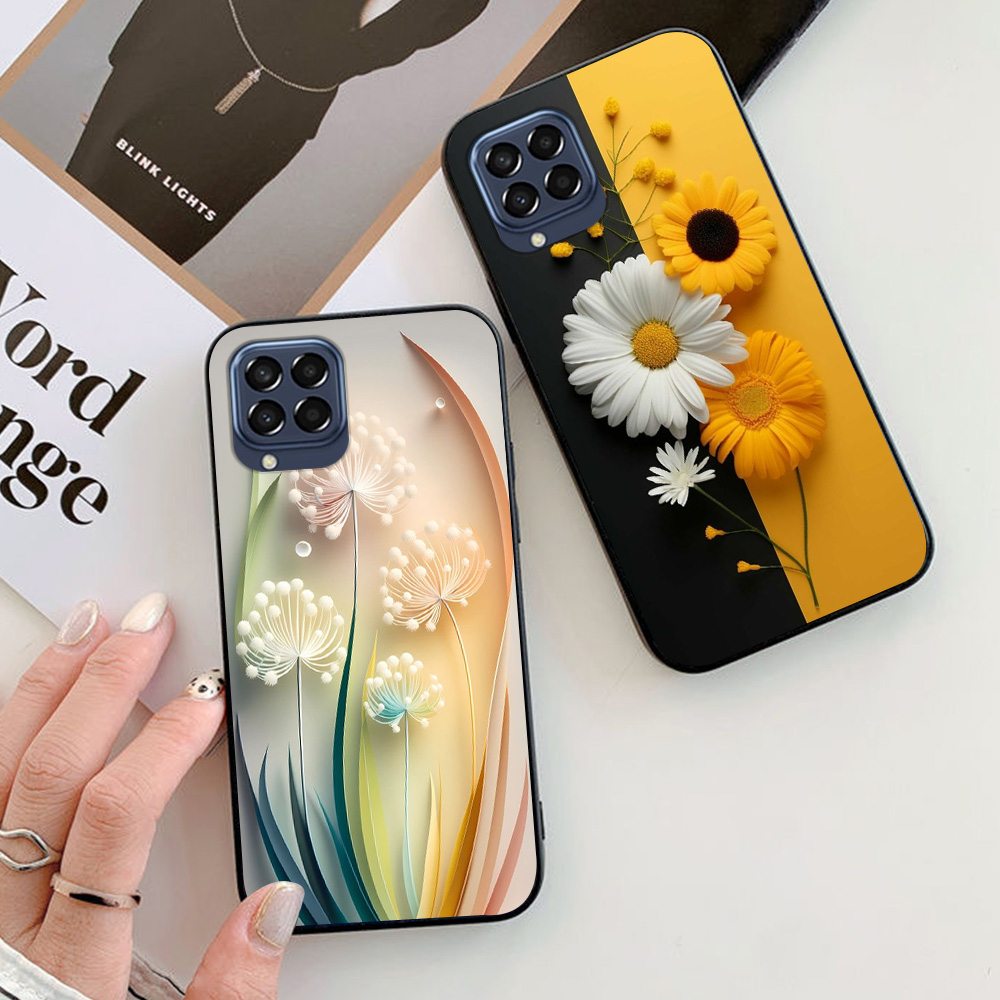 Ốp lưng Samsung m33, ss m53, ss m63, ss a12 , ss m12 in hình hoa nữ sang chảnh