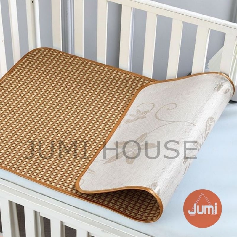 Chiếu Mây Điều Hoà Cho Bé - Chiếu Mây Mềm Mát Mặt Sau Lót Lụa