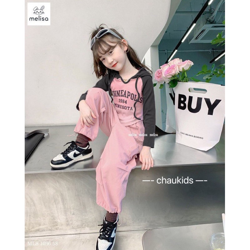 Set thể thao cá tính cho bé gái đi học đi chơi