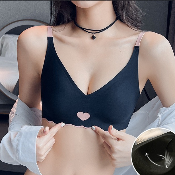 Áo Su Tim 4 màu không đường may không gọng mềm mịn thoáng mát