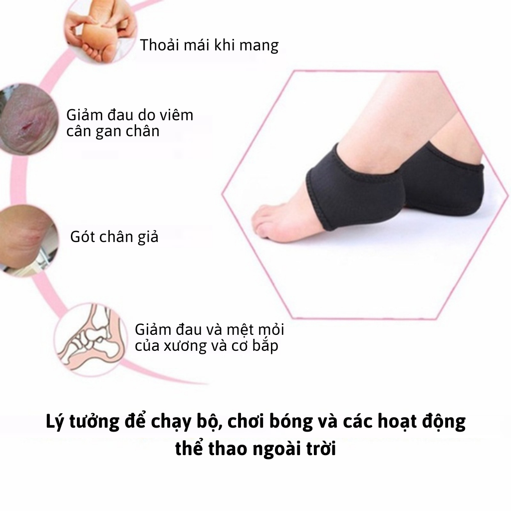 Vớ giảm viêm cân gan chân, Bảo vệ gót chân, Thoáng khí giúp giảm đau dành cho Nam Nữ