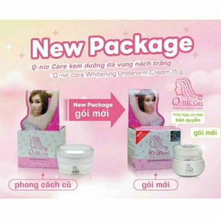 Kem hết thâm nách Q-nic Care Whitening Underarm Cream Thái Lan 15gam