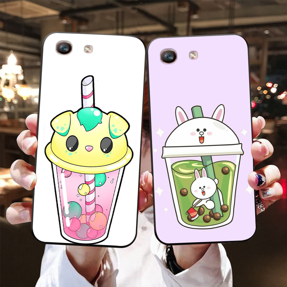 Ốp lưng oppo f1S / oppo f3 / oppo f3 lite / oppo f3 plus in hình trà sữa cute